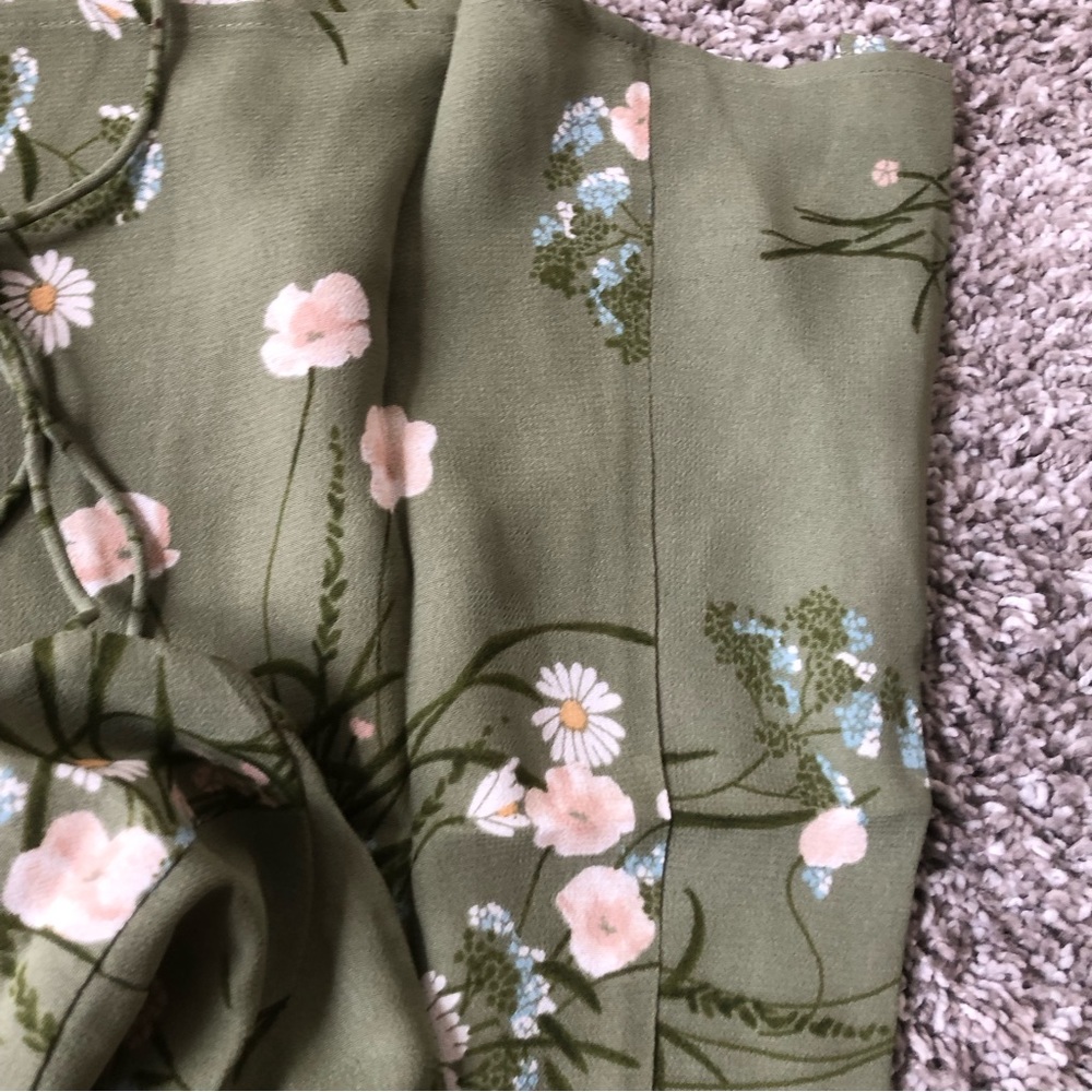 Reformation Olive Floral Bustier Midi Dress - Picture 6 of 8